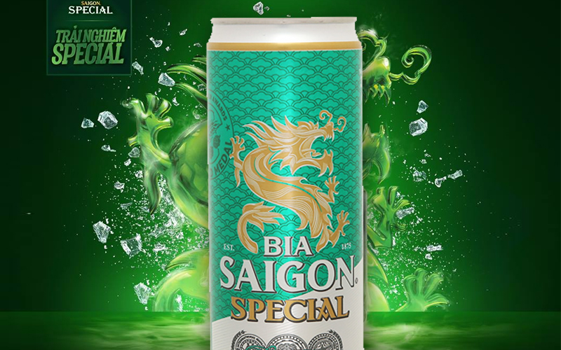 Thùng 24 lon bia Sài Gòn Special Sleek 330ml 2