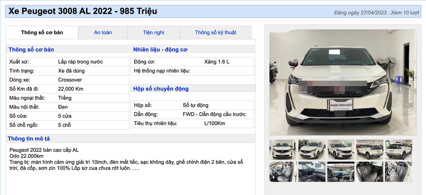 Peugeot 3008 ảnh 1 Peugeot 3008 anh 1