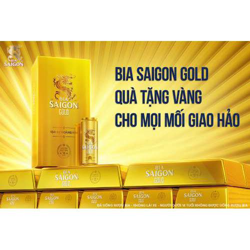 BIA LON SÀI GÒN GOLD 330ml