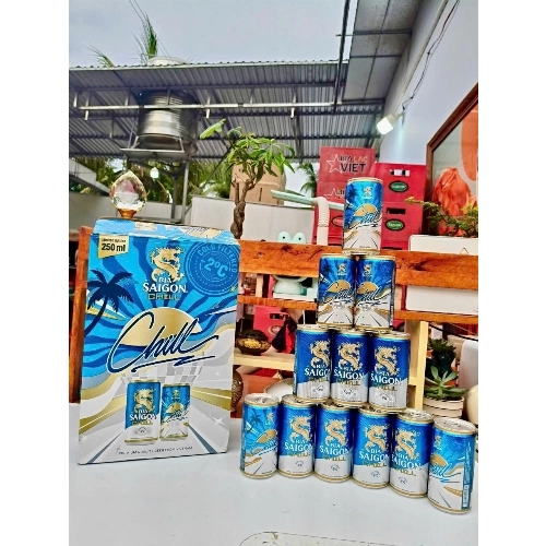 BIA LON SÀI GÒN CHILL 250ml