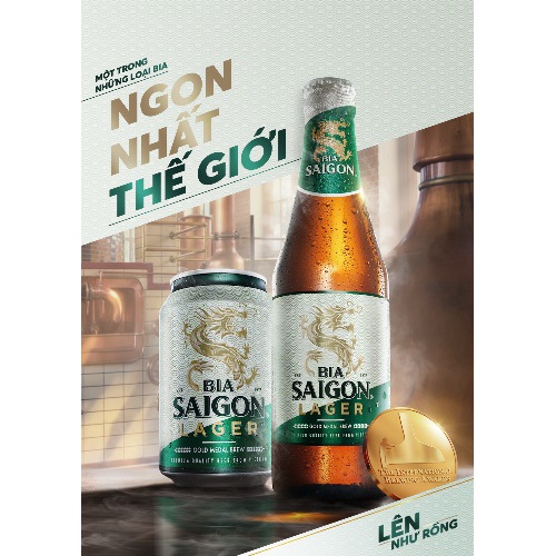 BIA LON SÀI GÒN LAGER 330ml