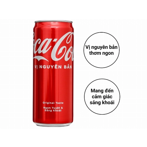 Nước ngọt Coca Cola lon 320ml
