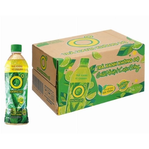 Trà xanh Không Độ vị chanh 455ml