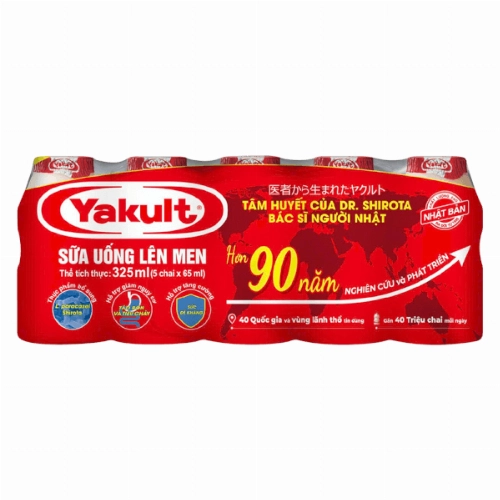 Sữa uống lên men Yakult (lốc 5 hộp 65ml)
