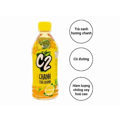 Trà xanh C2 hương chanh 360ml